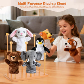 avvkfcmn puppet display rack features a stable screw-fixed base