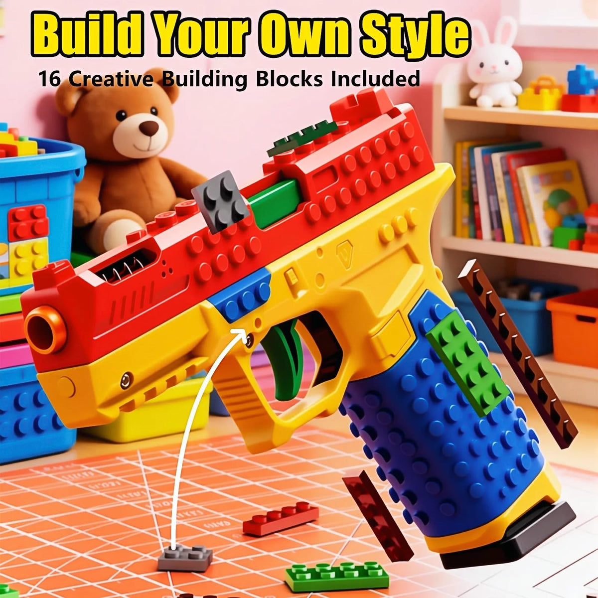 Awadas display stand included keeps the set ready for action-packed play