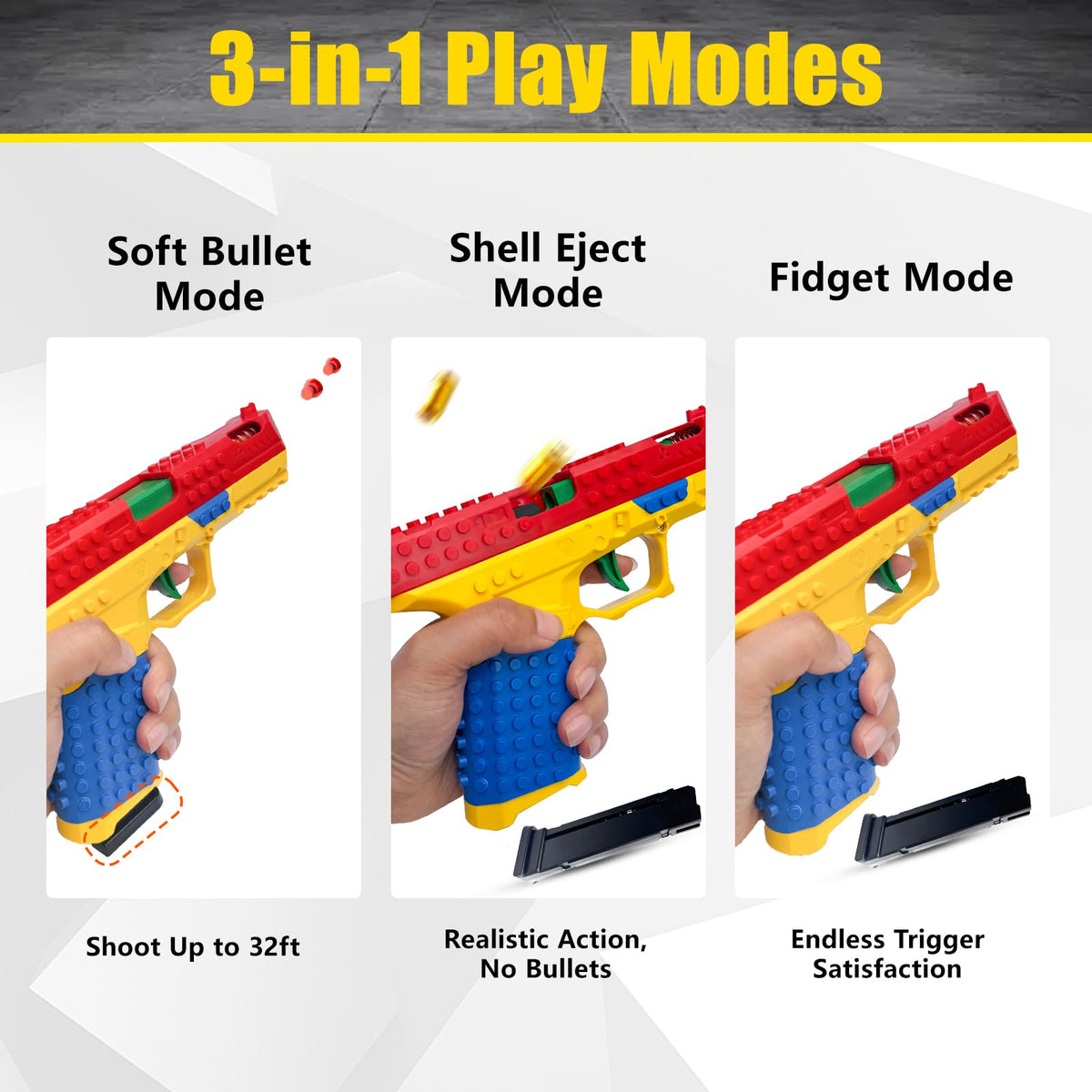 Awadas magazine release and trigger action add authentic handling for kids