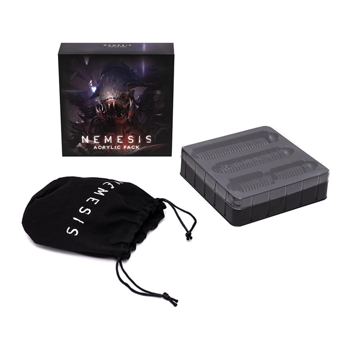 Awaken Realms Nemesis acrylic carnomorph tokens detail for immersive gameplay