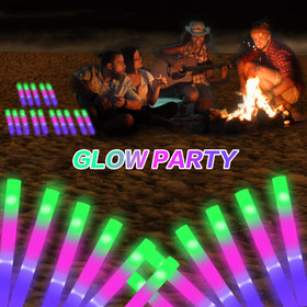 AWANG glow sticks 100pcs pack glowing brightly for night parties