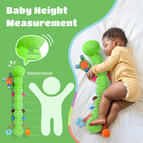AWOTOY caterpillar toy full-body design encourages grabbing and exploration.