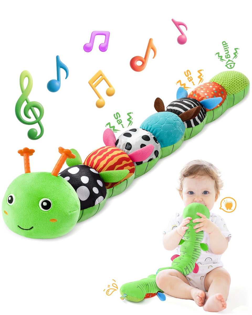 AWOTOY 6-in-1 developmental plush for infants and exploration