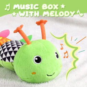 AWOTOY caterpillar body with crinkle texture enhances tactile play.