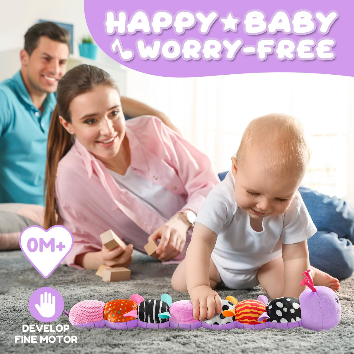 AWOTOY caterpillar gift packaging, ideal for baby showers and registry gifts