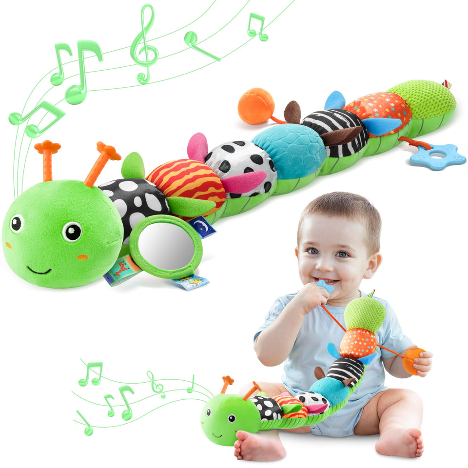 AWOTOY caterpillar musical head invites calm lullabies for soothing moments