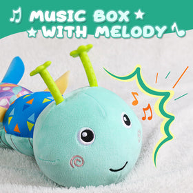 AWOTOY Caterpillar toy crinkle texture supports sensory exploration