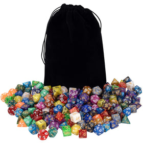 Awpeye black flannel bag pairs with the 25-set dice for easy transport.