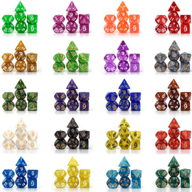 Awpeye colorful dice collection features vibrant colors for varied game moods.