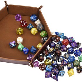 Awpeye polyhedral dice with engraved numbers resist fading during sessions.