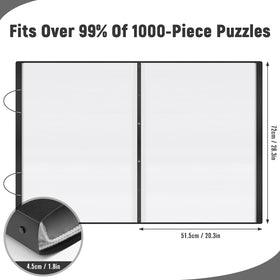 Interior pages keep puzzles organized and flat for easy viewing with AWSL.