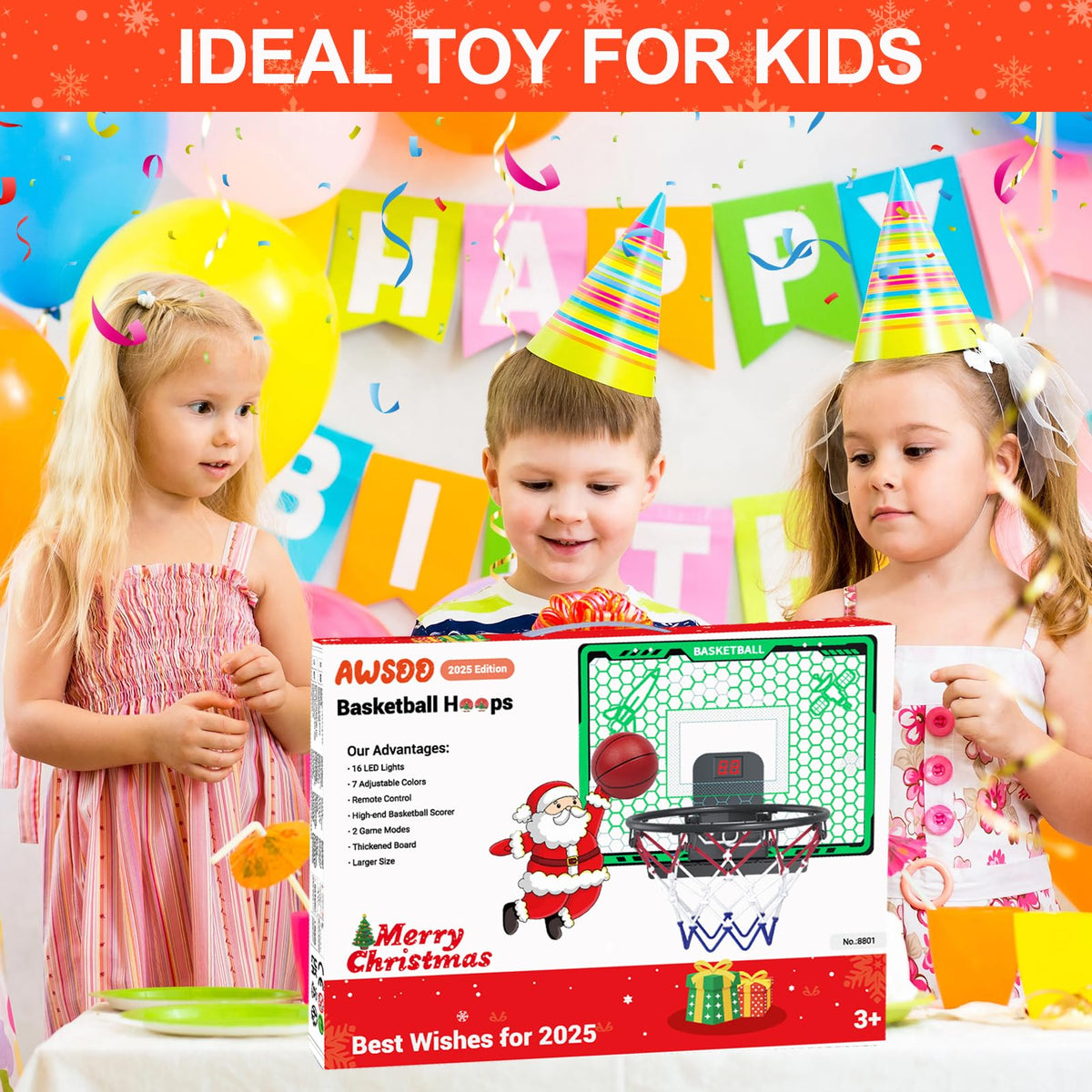 Awsoo kid-friendly design encourages active play for ages 3 to 12