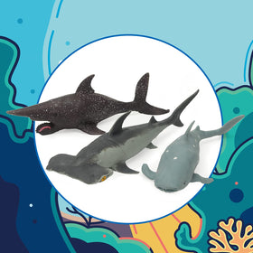 Axbotoy spiraltooth shark 8in—soft, safe ocean toy for bath time