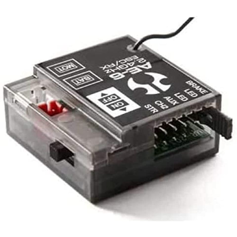 Axial AE-6 ESC module for forward/reverse control, ideal for precise RC car speed tuning.