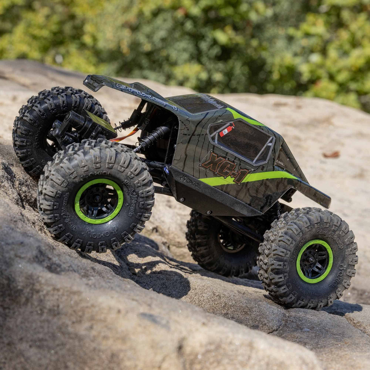 Axial AX24 XC-1 top view showing ready-to-run packaging.