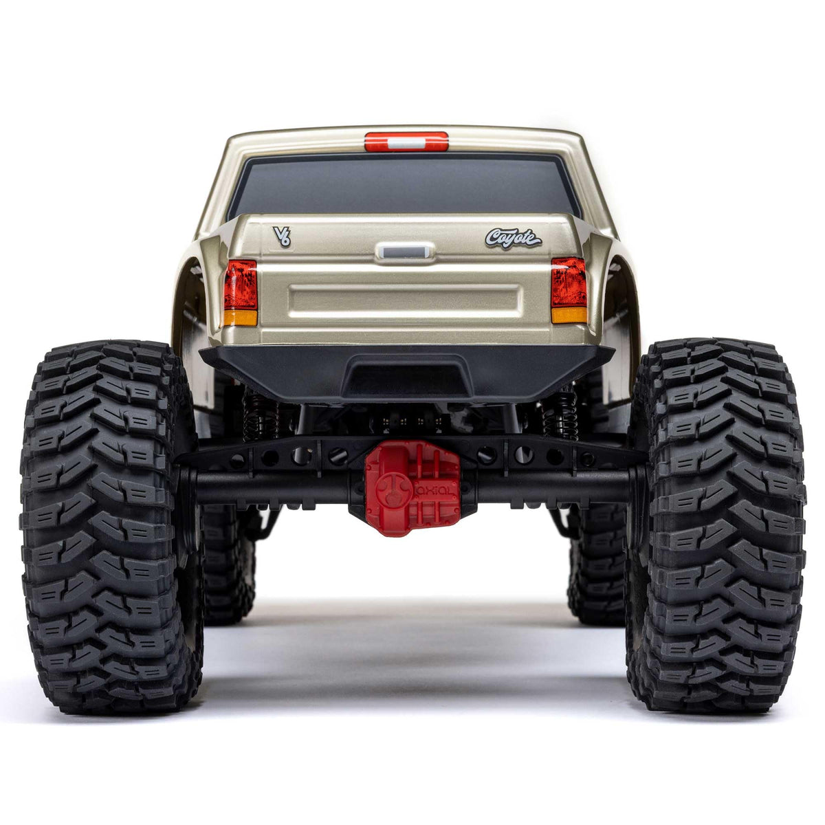 Axial SCX10III Pro-Line Coyote body enhances realism and durability.