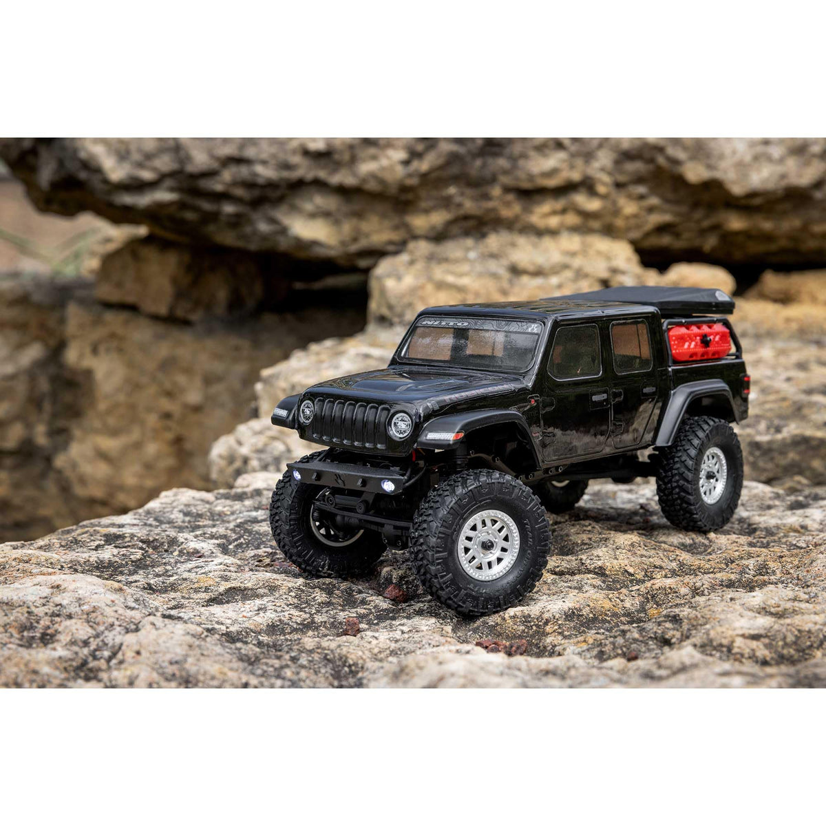 Axial SCX24 350mAh LiPo battery powers longer sessions.