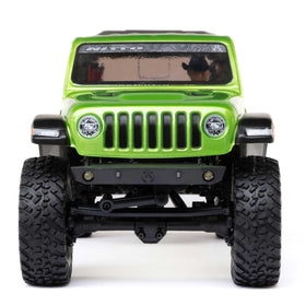 Axial SCX24 green Jeep Gladiator side profile with scale details