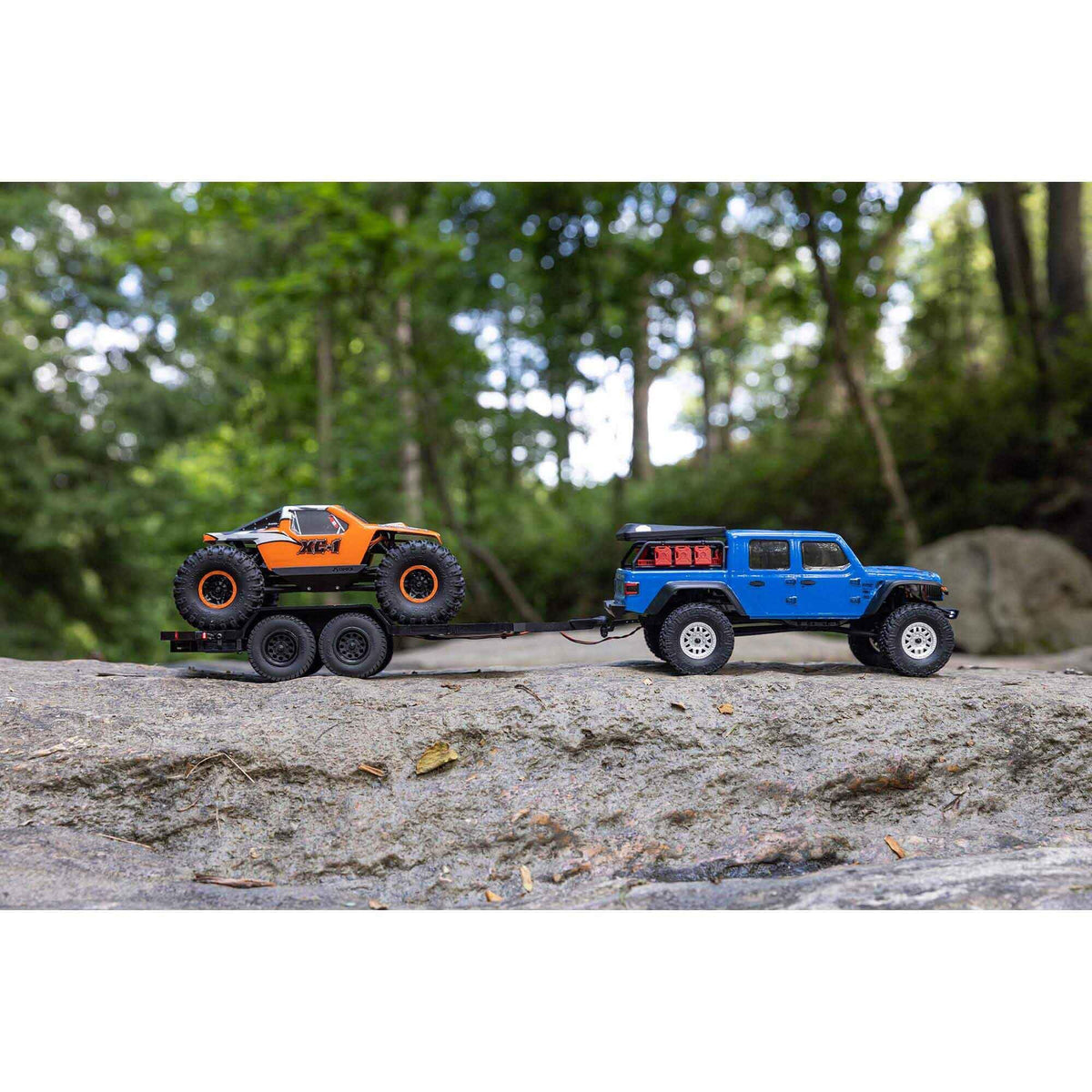 Axial SCX24 trailer compatible with SCX24 and AX24 RC cars.