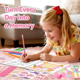 Smooth pens and decorative stickers from Axirata kit for vibrant pages.