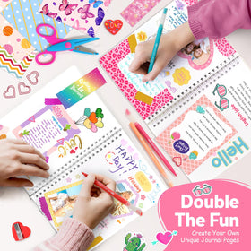 Stationery set with stickers and frames for customized layouts by Axirata.