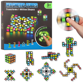 Axirata glow magnetic blocks showcase vibrant light for immersive play and creative building