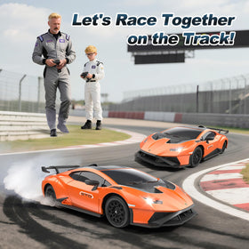 Axirata Lamborghini RC car battery bay with dual packs.