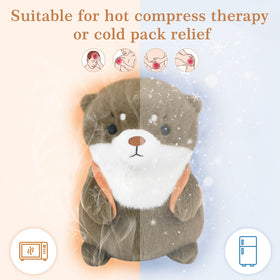Ayehe heatable otter plush with lavender scent for relaxation.