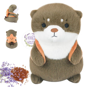 Ayehe microwavable otter plush with warm cuddle and comfort.