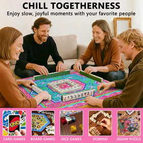 ayehsdogsn mahjong mat fade-resistant surface stays vibrant over time