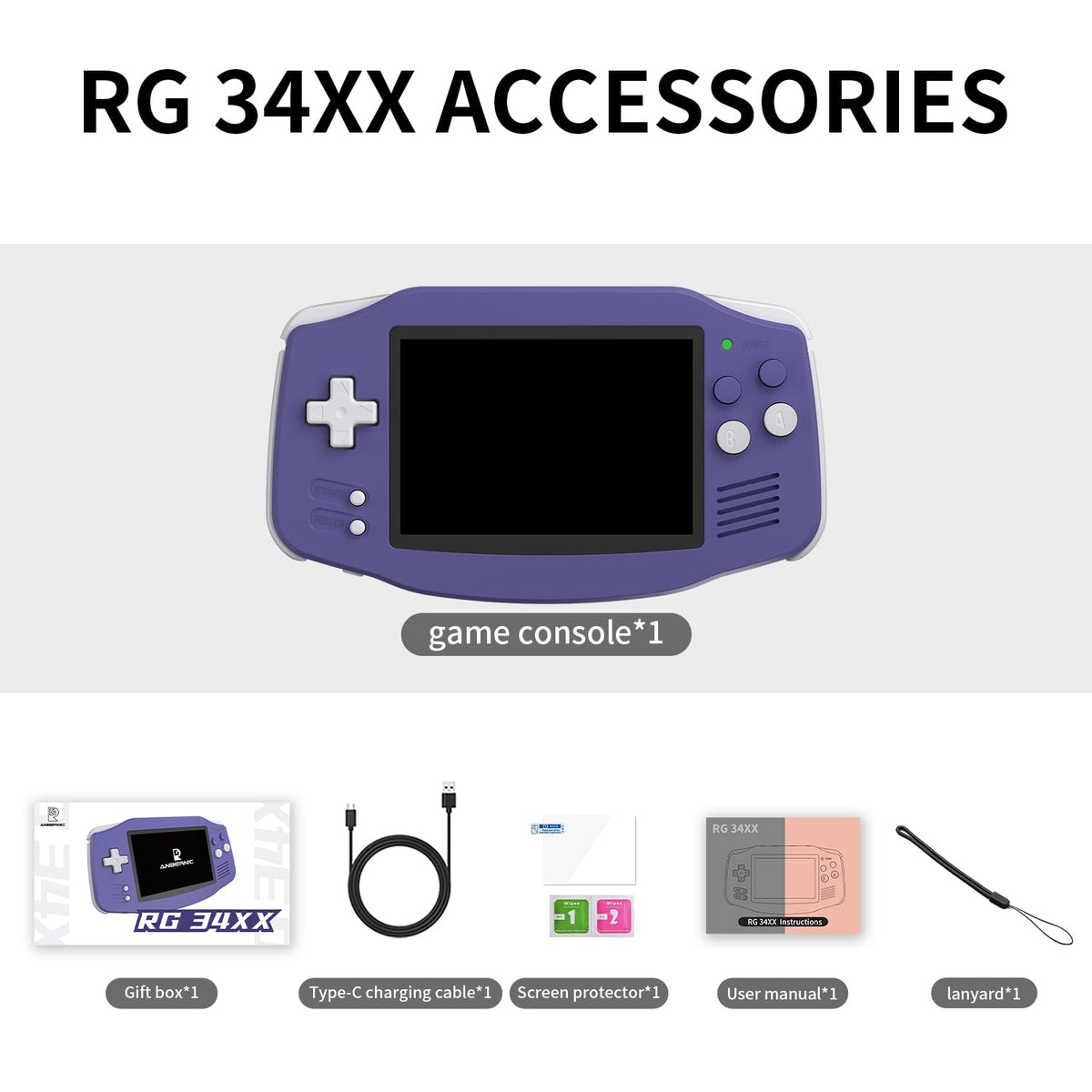 Ayhgicxt RG 34XX preloaded games image highlights 5000+ titles ready to play