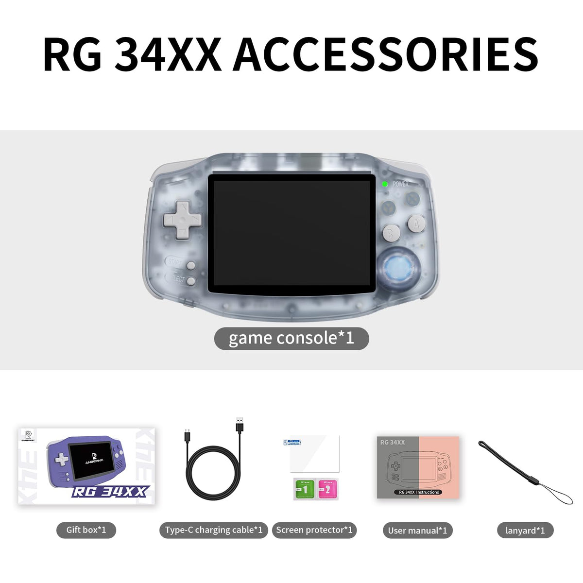 Ayhgicxt RG34XX preloaded games offering instant retro play.