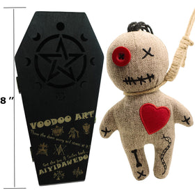 Ayidawedo eight-inch doll fits comfortably in hand for tactile study.