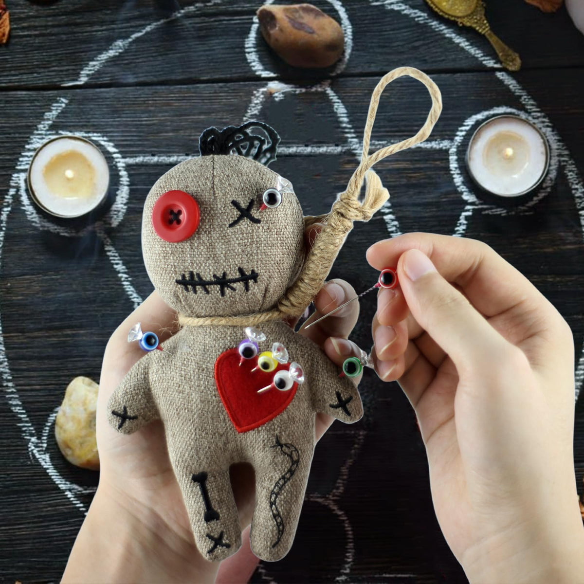 Ayidawedo USA-imported cotton muslin doll with hand embroidery for authentic texture.