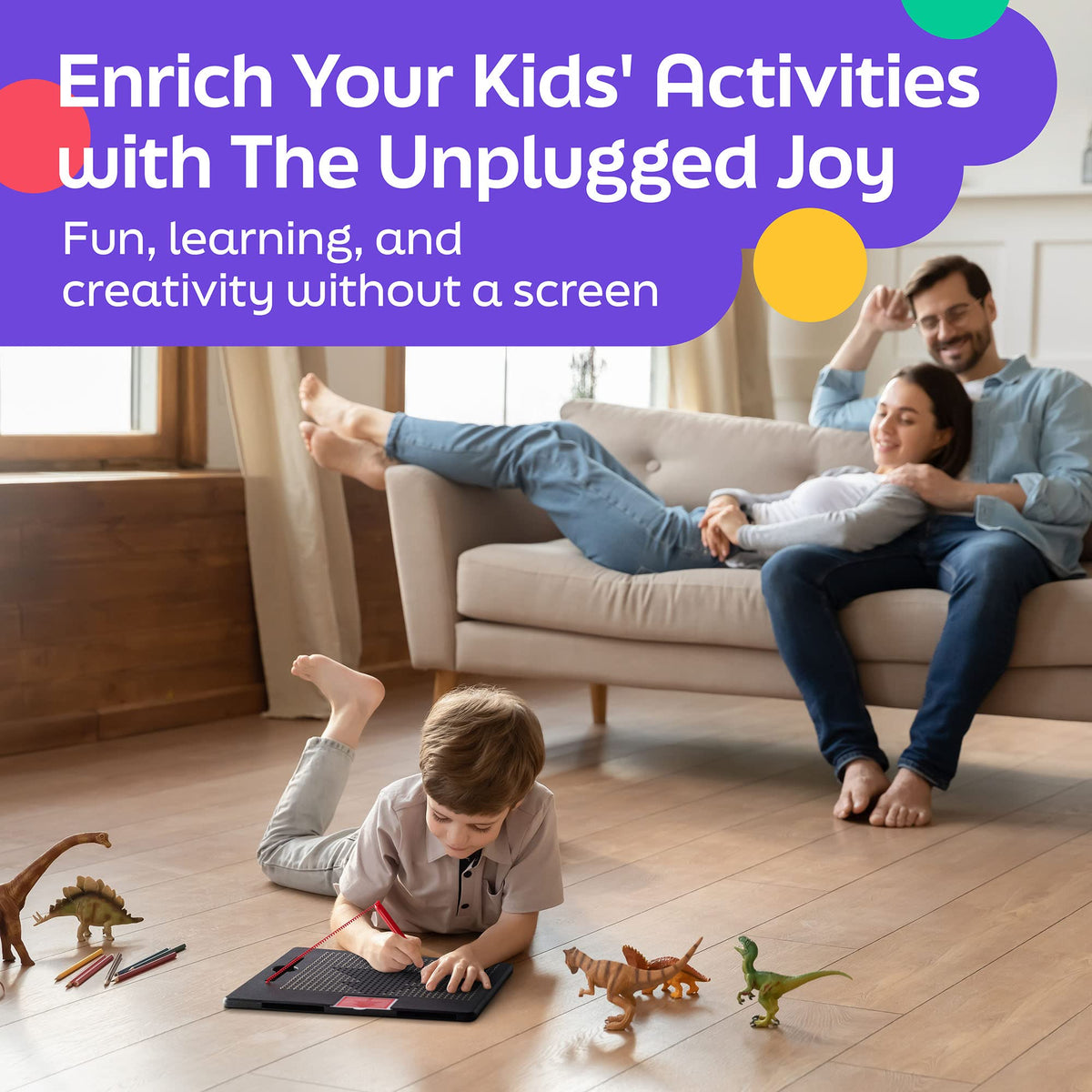 AYNAT FUN colorful beads on board create engaging play