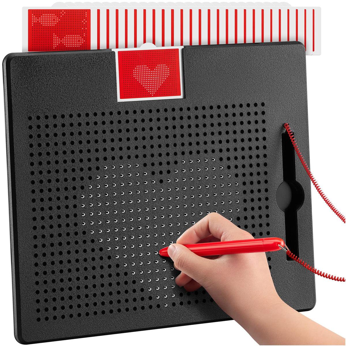 AYNAT FUN large magnetic drawing board with beads for mess-free play