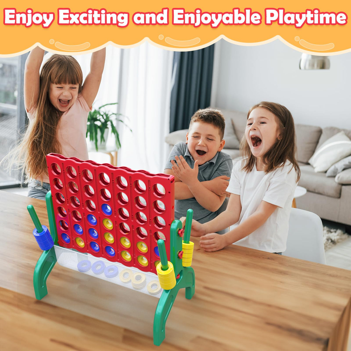 Aywewii giant 4-in-a-row game panels ready for use.