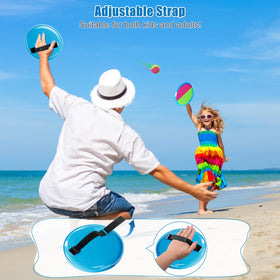 Aywewii toss-catch set close-up showing reinforced stitching for lasting backyard fun
