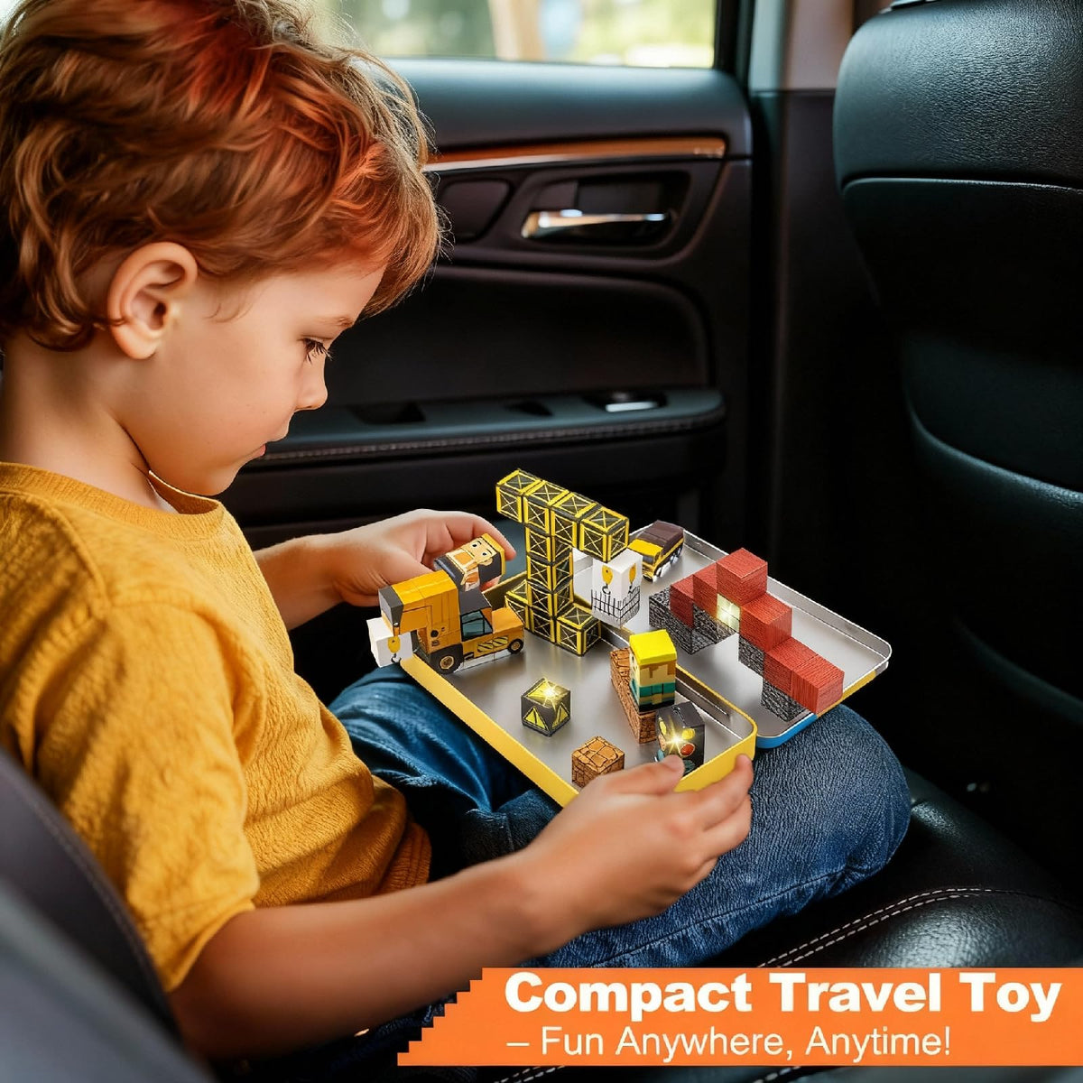 Aywewii magnetic blocks assemble on a sturdy base for stable builds.