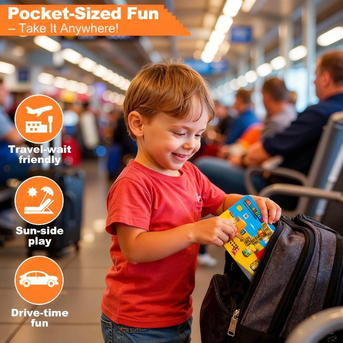 Aywewii tin case opens to reveal 45 magnetic blocks for easy setup.