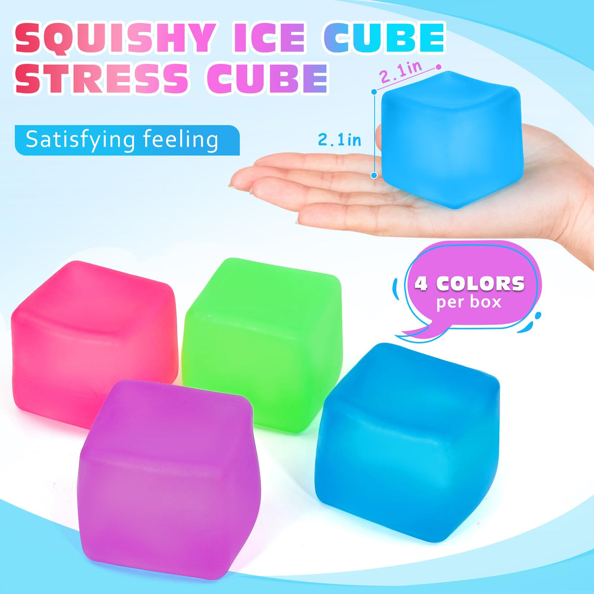 AYXXZJD green stress cube promotes focus and relaxed attention.