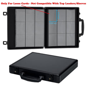Azamou Premium 9-Pocket Binder side-loading pockets keep cards secure during transport.