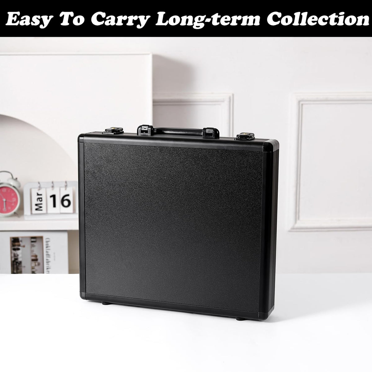 Azamou Toploader Binder built-in handle enables easy transport