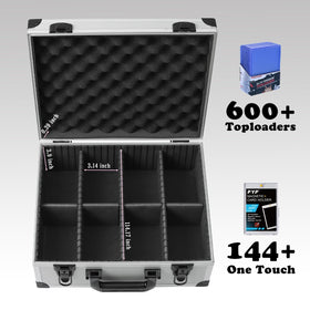 Azamou storage box accommodates 600+ top loaders for scalable card collections.