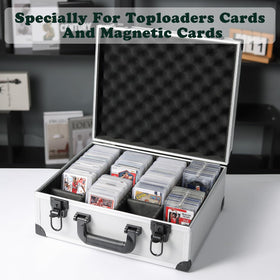 Azamou interior layout keeps sports, trading, and graded cards neatly segregated.