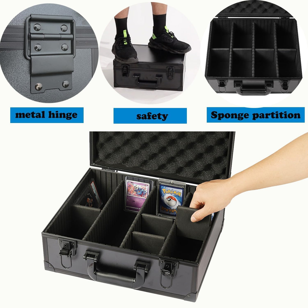 Azamou Toploaders Storage Box fits PSA graded cards securely for organized display