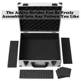 Azamou seven-sponge partitions design enables customizable spacing for 3x4 inch top loaders.