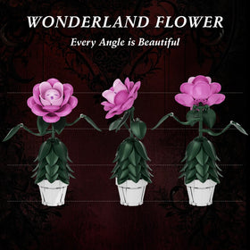 AZBHDTYS Wonderland Flower color palette with pink petals and green leaves shines.