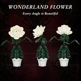 AZBHDTYS Wonderland Flower seven green leaves—dynamic skirt-like layers for movement.