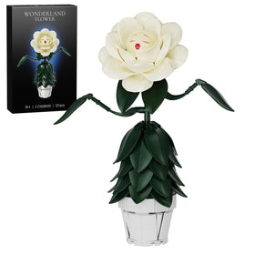 AZBHDTYS Wonderland Flower ivory white rose—vivid centerpiece for stylish home décor.